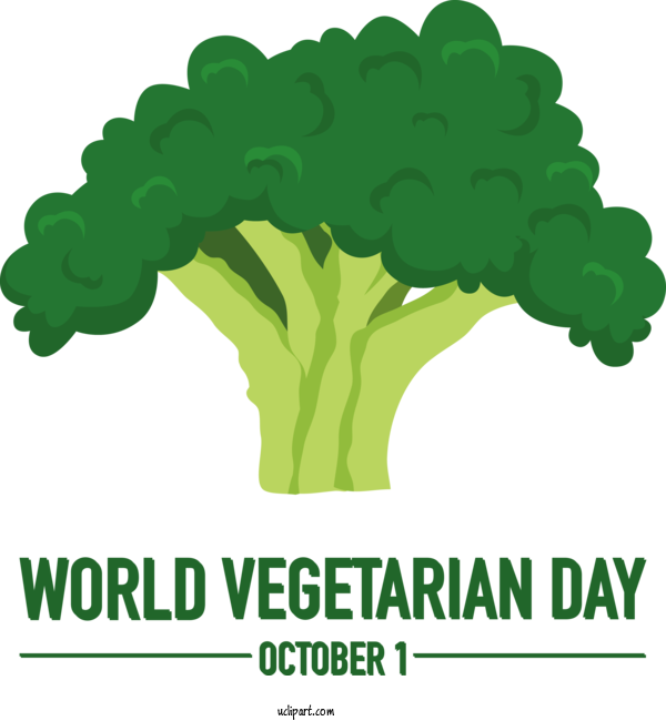 Free Holiday Leaf Tree Vegetable For World Vegetarian Day Clipart Transparent Background