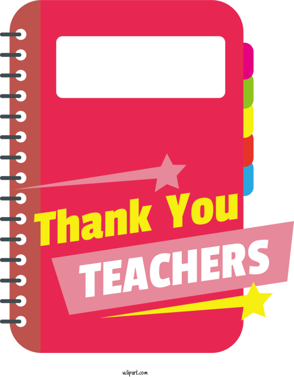 Free Holiday Logo Magenta Paper For Thank You Teachers Clipart Transparent Background