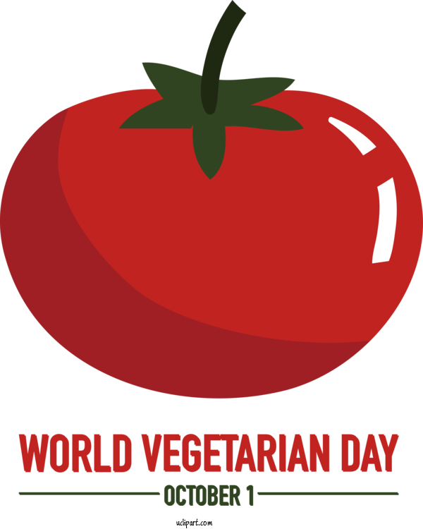 Free Holiday Tomato Natural Food Dog For World Vegetarian Day Clipart Transparent Background