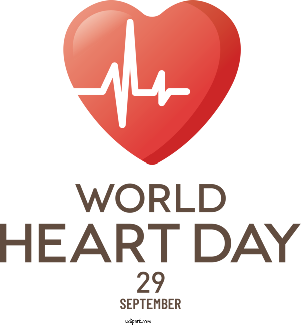 Free Holiday Logo Font Design For World Heart Day Clipart Transparent Background