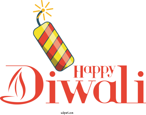 Free Holiday Logo Design Yellow For Happy Diwali Clipart Transparent Background