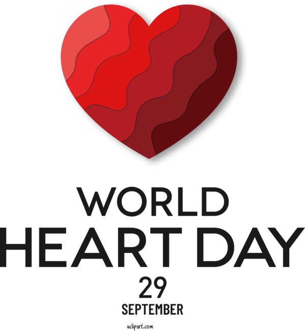 Free Holiday Heart Logo World Heart Day For World Heart Day Clipart Transparent Background