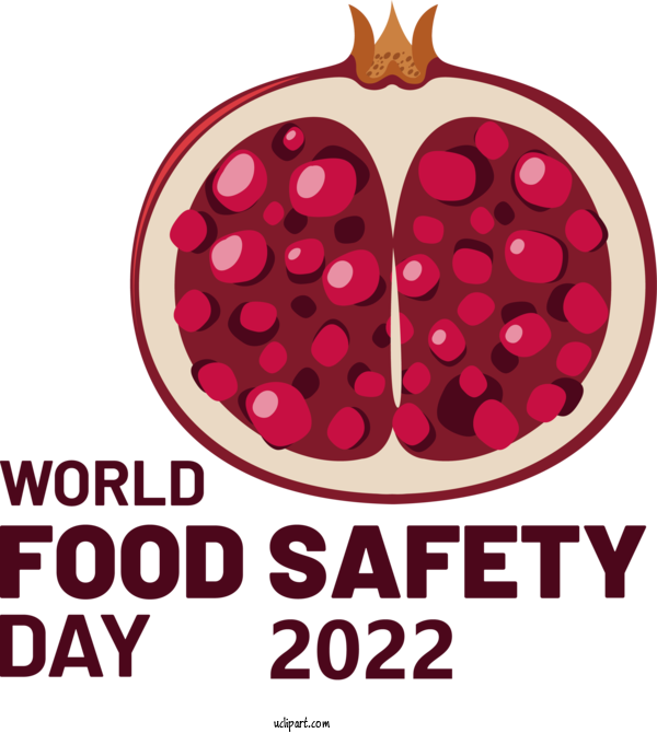 Free Holiday Apple Pomegranate Logo For World Food Safety Day Clipart Transparent Background