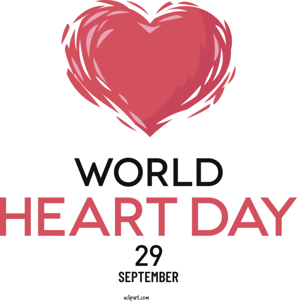Free Holiday Logo Heart Design For World Heart Day Clipart Transparent Background