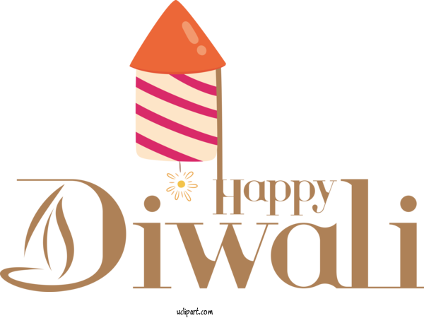 Free Holiday Design Logo Line For Happy Diwali Clipart Transparent Background