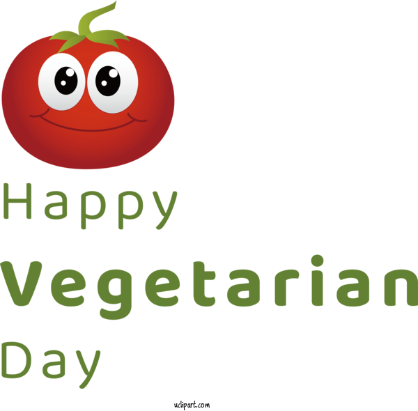 Free Holiday Logo Line Text For World Vegetarian Day Clipart Transparent Background