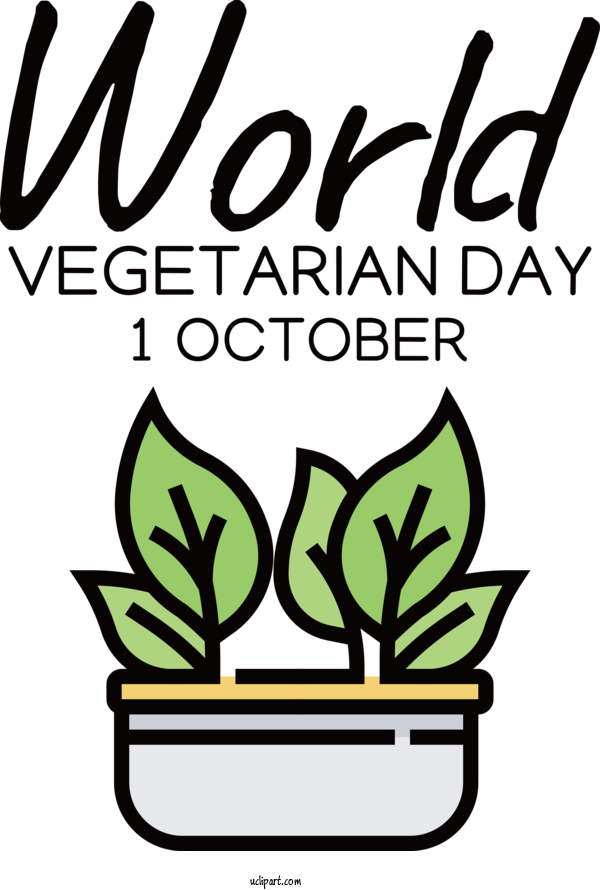 Free Holiday Icon Drawing Logo For World Vegetarian Day Clipart Transparent Background