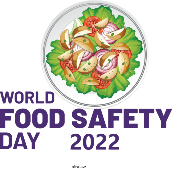 Free Holiday Italian Cuisine Potato Onion Salad For World Food Safety Day Clipart Transparent Background