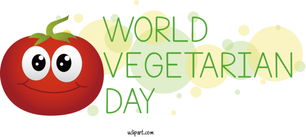 Free Holiday Vegetable Logo Cartoon For World Vegetarian Day Clipart Transparent Background