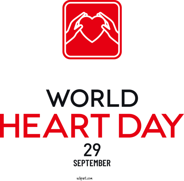 Free Holiday Logo Font Sign For World Heart Day Clipart Transparent Background