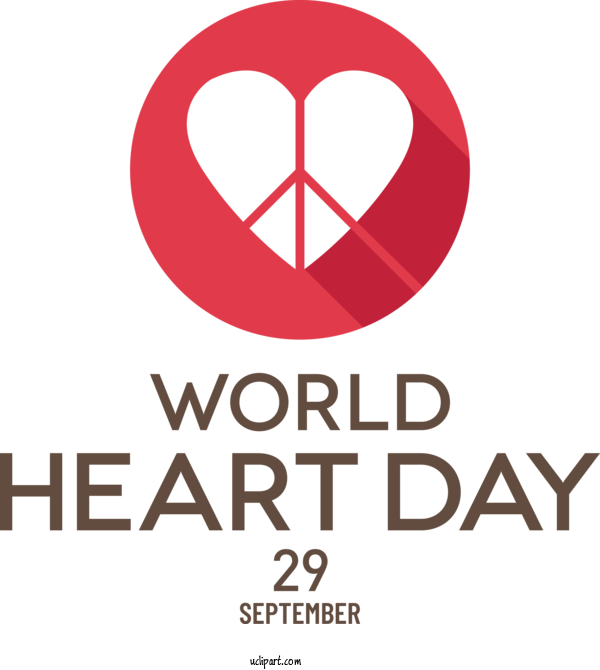 Free Holiday Logo Symbol Font For World Heart Day Clipart Transparent Background