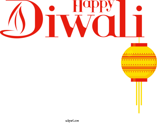 Free Holiday Logo Design Yellow For Happy Diwali Clipart Transparent Background