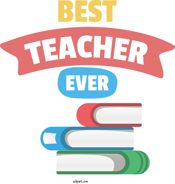 Free Holiday Logo Design Text For Best Teacher Ever Clipart Transparent Background