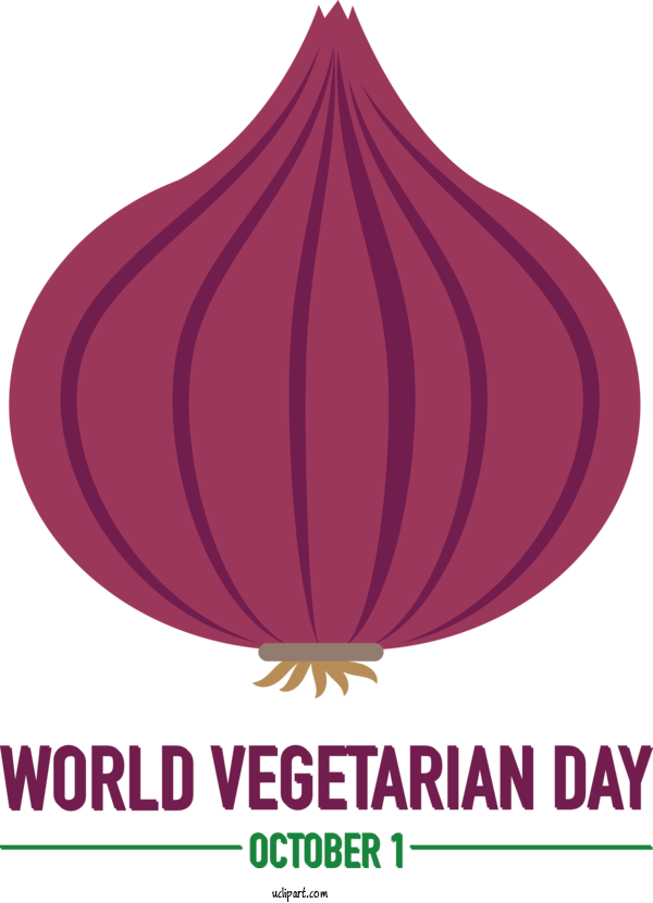 Free Holiday Violet Design Text For World Vegetarian Day Clipart Transparent Background