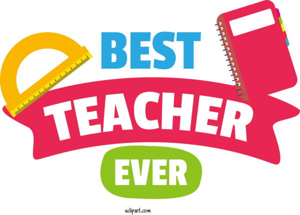 Free Holiday Ourinhos Logo Design For Best Teacher Ever Clipart Transparent Background