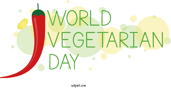 Free Holiday Logo Design Flower For World Vegetarian Day Clipart Transparent Background