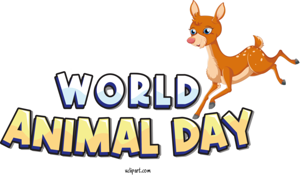 Free Holiday Deer Macropods Horse For World Animal Day Clipart Transparent Background