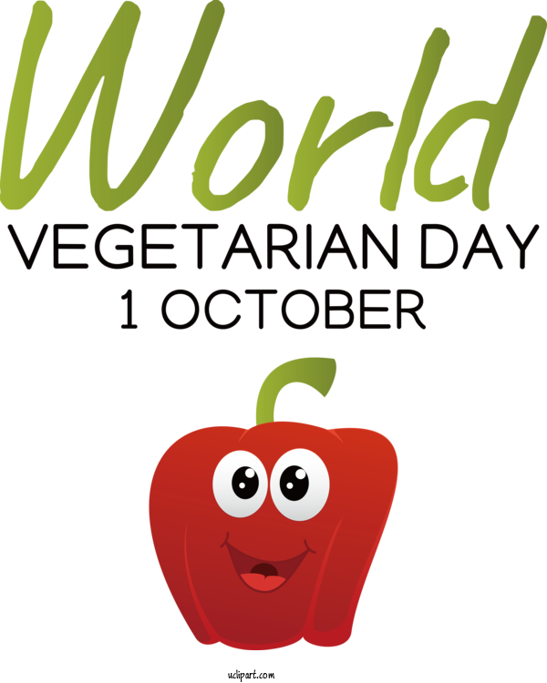 Free Holiday Flower Vegetable Logo For World Vegetarian Day Clipart Transparent Background
