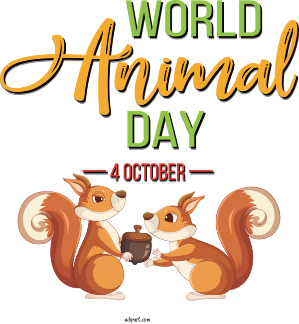 Free Holiday Squirrels African Ground Squirrel Cartoon For World Animal Day Clipart Transparent Background