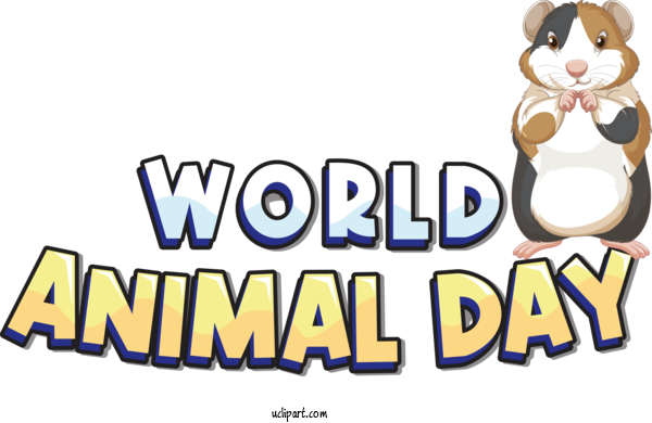Free Holiday Human Logo Cartoon For World Animal Day Clipart Transparent Background