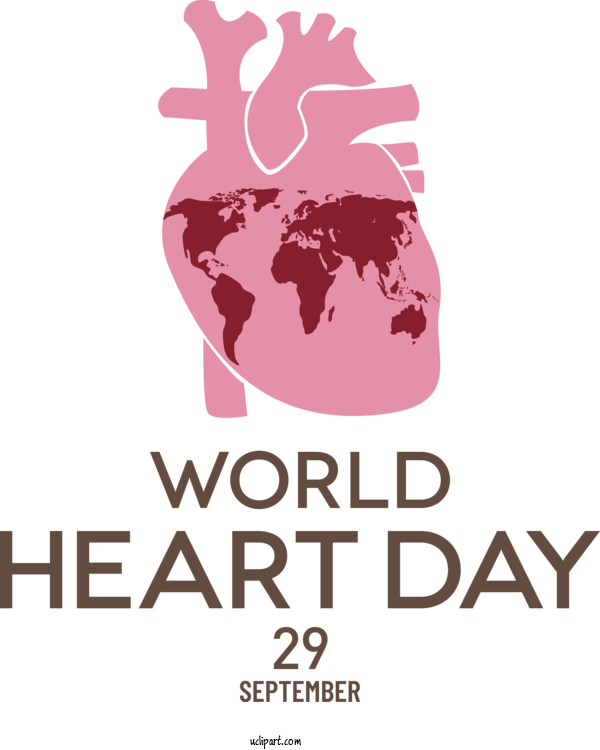 Free Holiday World Globe Map For World Heart Day Clipart Transparent Background