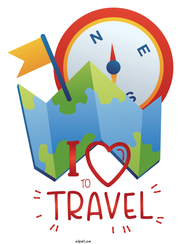 Free World Tourism Day Drawing Logo Cartoon For I Love To Travel Clipart Transparent Background