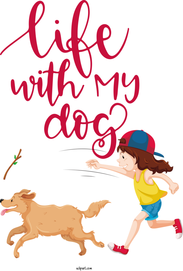Free Holiday Human Cartoon Behavior For Life With My Dog Clipart Transparent Background