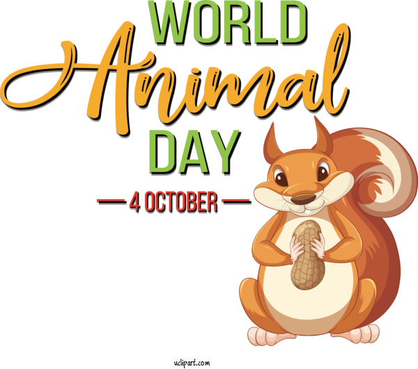 Free Holiday Squirrels Chipmunks Cartoon For World Animal Day Clipart Transparent Background