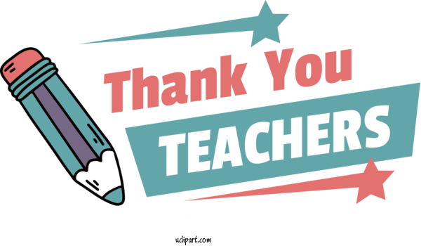 Free Holiday Logo Design Organization For Thank You Teachers Clipart Transparent Background