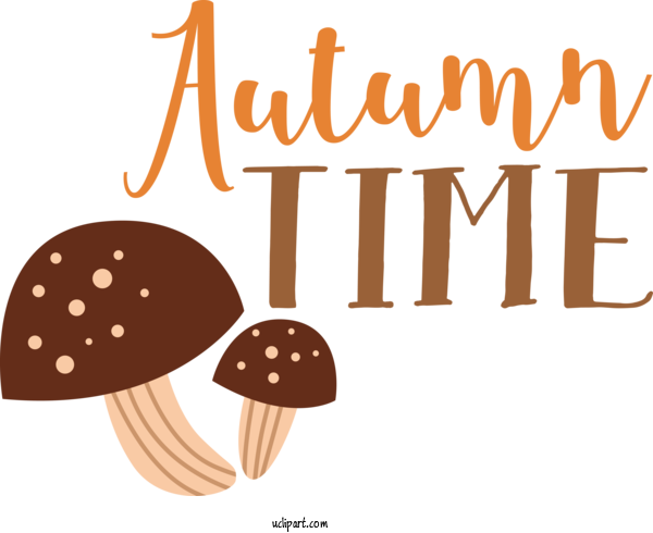 Free Holiday Logo Cartoon Design For Autumn Time Clipart Transparent Background