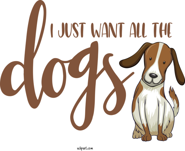 Free Holiday Beagle Basset Hound Dog Lover For Want All The Dogs Clipart Transparent Background