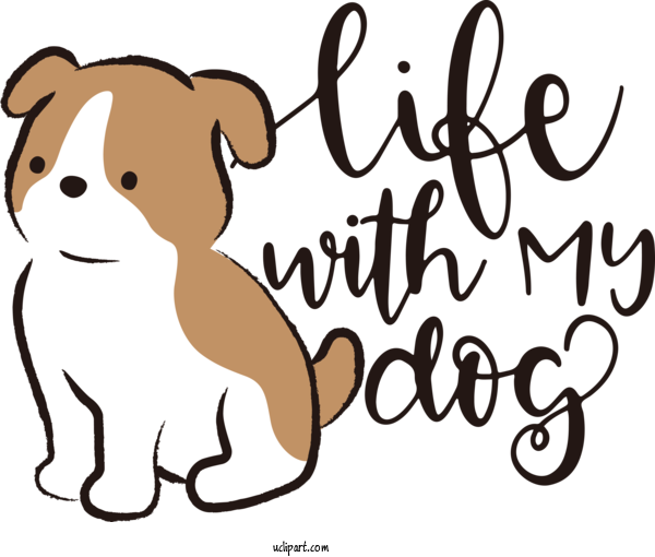 Free Holiday Dog Cat Snout For Life With My Dog Clipart Transparent Background