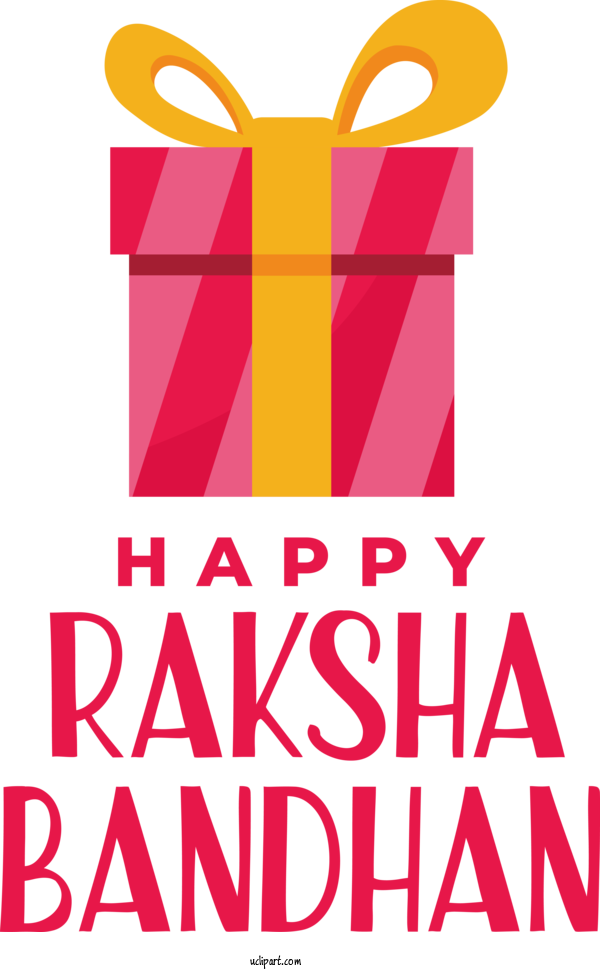 Free Raksha Bandhan Design Logo Text For Happy Raksha Bandhan Clipart Transparent Background