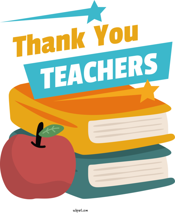 Free Holiday Design Text Line For Thank You Teachers Clipart Transparent Background