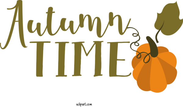 Free Holiday Flower Pumpkin Logo For Autumn Time Clipart Transparent Background
