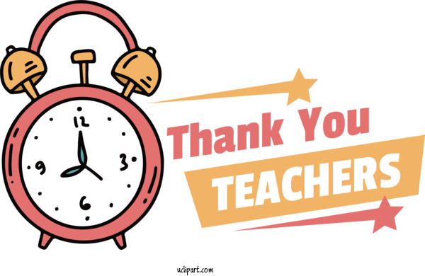 Free Holiday Logo Human Home Accessories For Thank You Teachers Clipart Transparent Background
