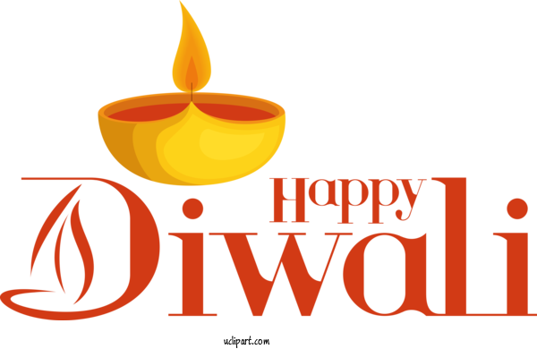Free Holiday Logo Design Line For Happy Diwali Clipart Transparent Background
