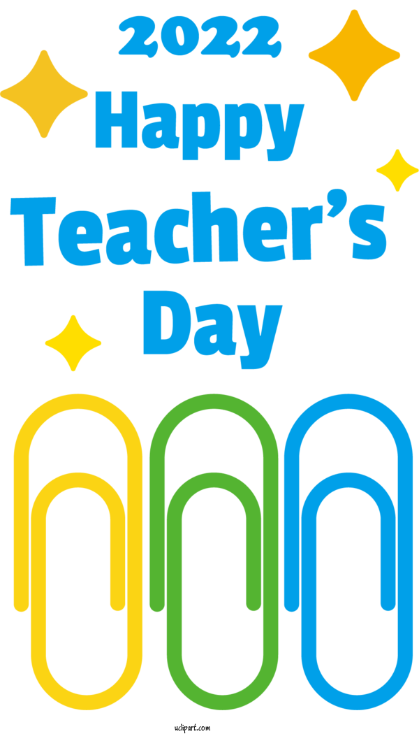 Free Holiday Logo Number Design For Happy Teacher's Day Clipart Transparent Background