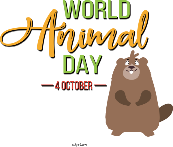 Free Holiday Logo Cartoon Science For World Animal Day Clipart Transparent Background