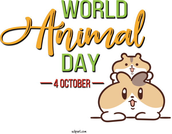 Free Holiday Dog Logo Cartoon For World Animal Day Clipart Transparent Background