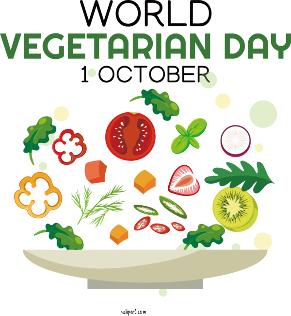 Free Holiday Salad Vegetable Vegetable Salad For World Vegetarian Day Clipart Transparent Background