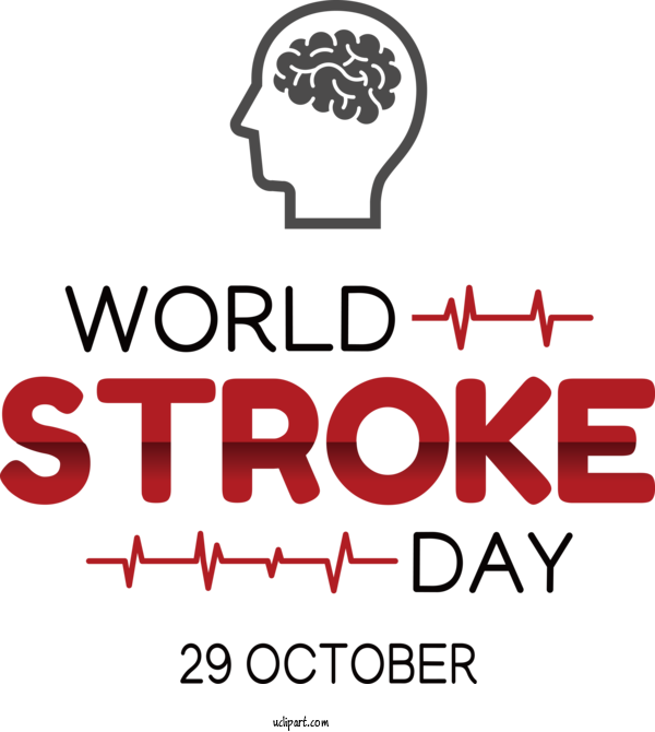 Free Holiday Human Logo Design For World Stroke Day Clipart Transparent Background