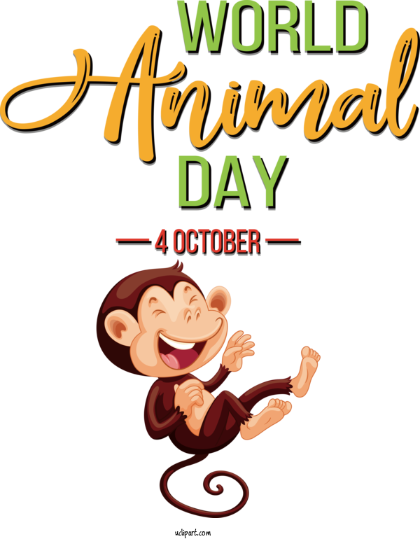 Free Holiday Royalty Free Design Drawing For World Animal Day Clipart Transparent Background