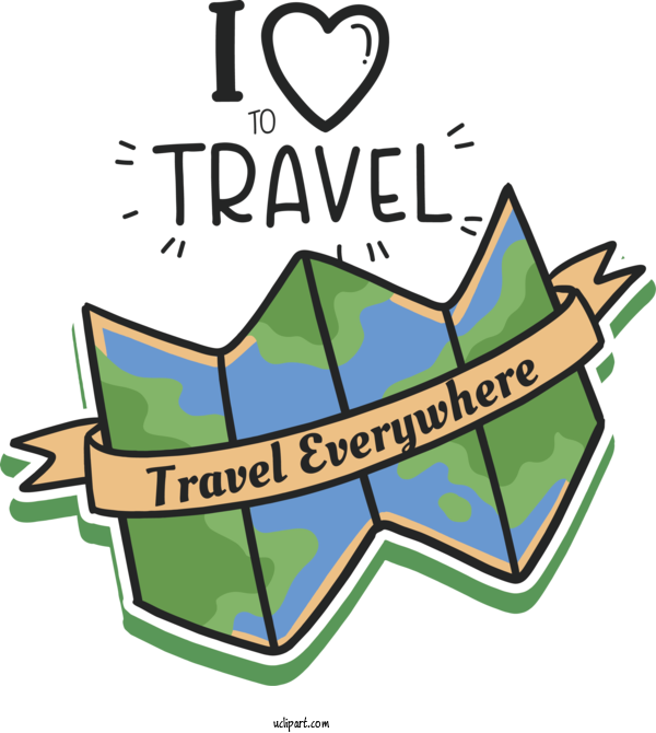 Free World Tourism Day Clip Art For Fall Drawing Painting For I Love To Travel Clipart Transparent Background