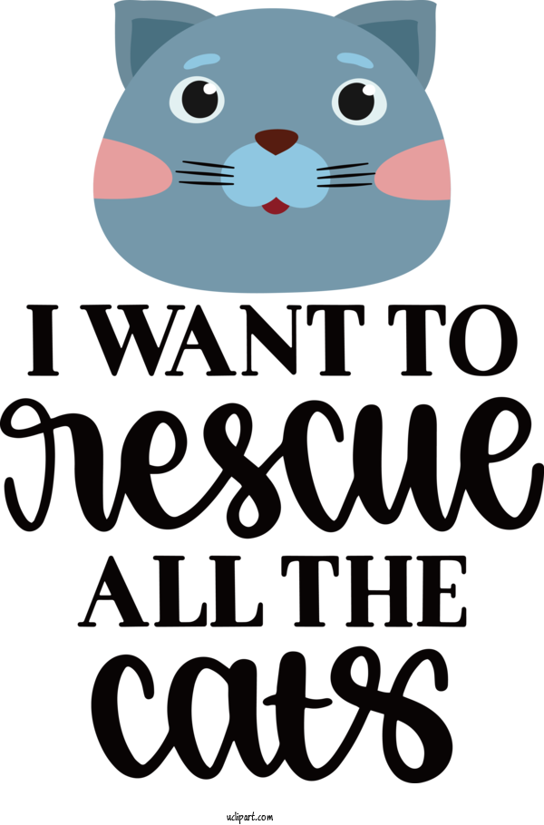Free Holiday Cat  Dog For Rescue All The Cats Clipart Transparent Background