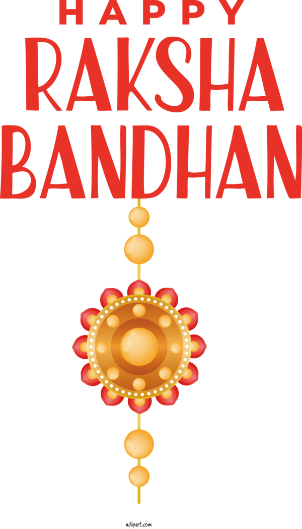 Free Raksha Bandhan Text Line Jewellery For Happy Raksha Bandhan Clipart Transparent Background