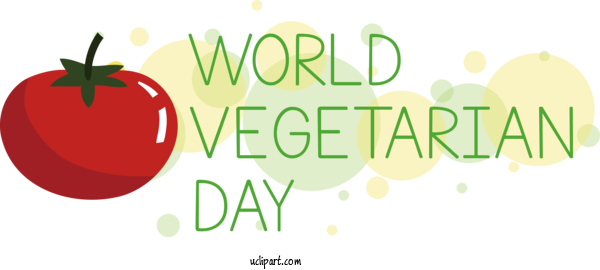 Free Holiday Natural Food Vegetable Logo For World Vegetarian Day Clipart Transparent Background