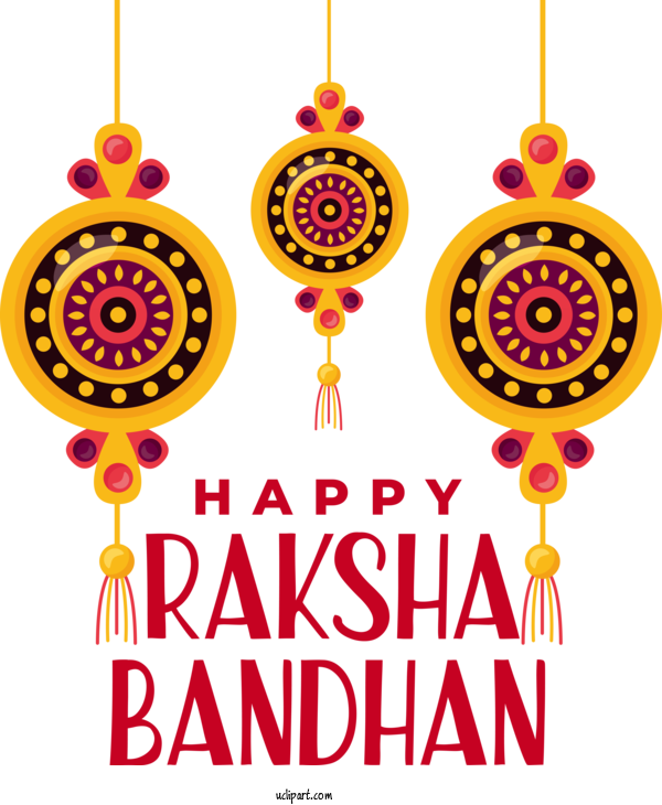 Free Raksha Bandhan Raksha Bandhan Design Festival For Happy Raksha Bandhan Clipart Transparent Background