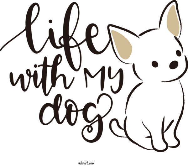 Free Holiday Cat Dog Snout For Life With My Dog Clipart Transparent Background