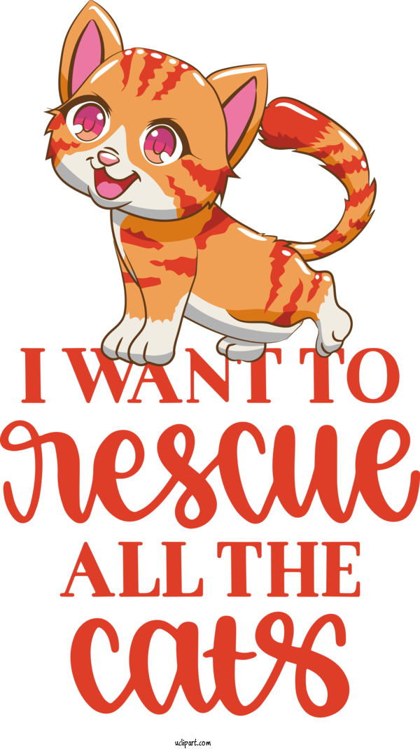 Free Holiday Cat Like Cat Snout For Rescue All The Cats Clipart Transparent Background